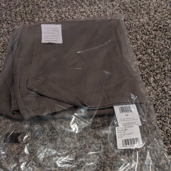 VOLCOM Mens Tustin Utility Flat Front Pant [NEW] NWT - Brown Chino Skate Pants - Picture 3 of 5